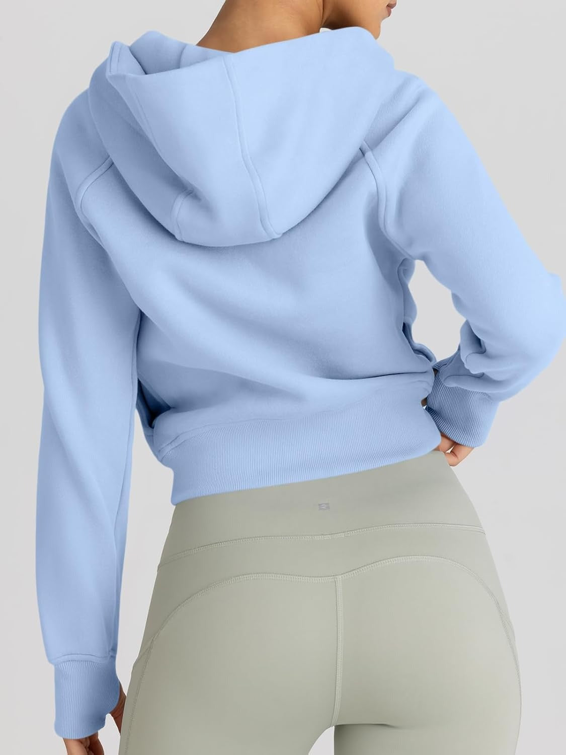 Women’s Full Zip Fleece Hoodie – Cozy Winter Jacket with Drop Shoulder Collar, Soft & Breathable Sweatshirt for Fall & Winter