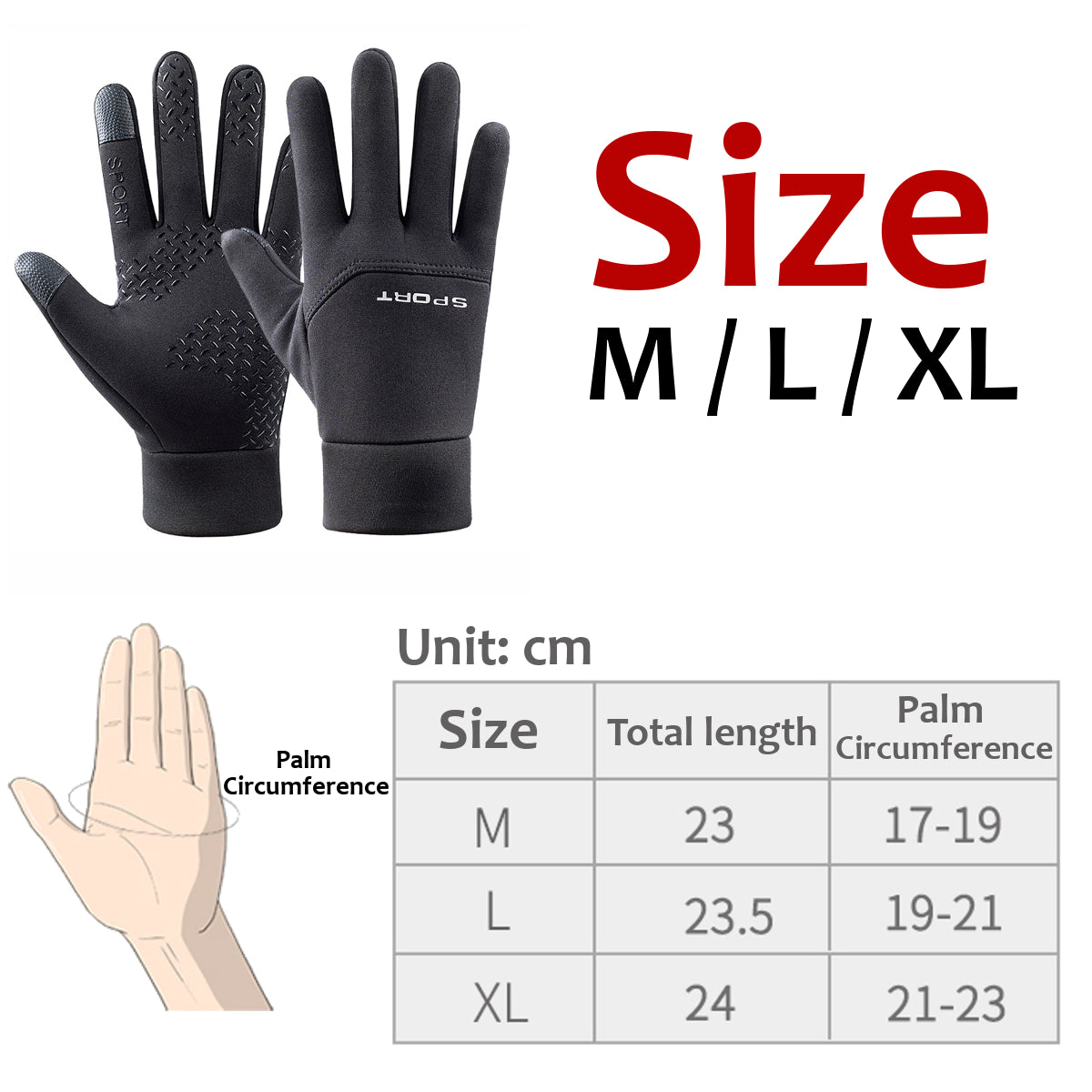 Windproof Winter Touchscreen Gloves: Warm, Anti-Slip for Cycling, Climbing, Hiking