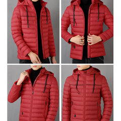 Waterproof Electric USB Heatiing Warm Hooded Jacket Winter Heated Coats