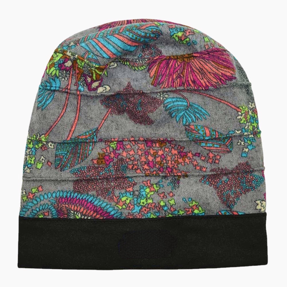 Women's Floral Cotton Beanie: Casual, Breathable, Warm Turban for Outdoor Fashion