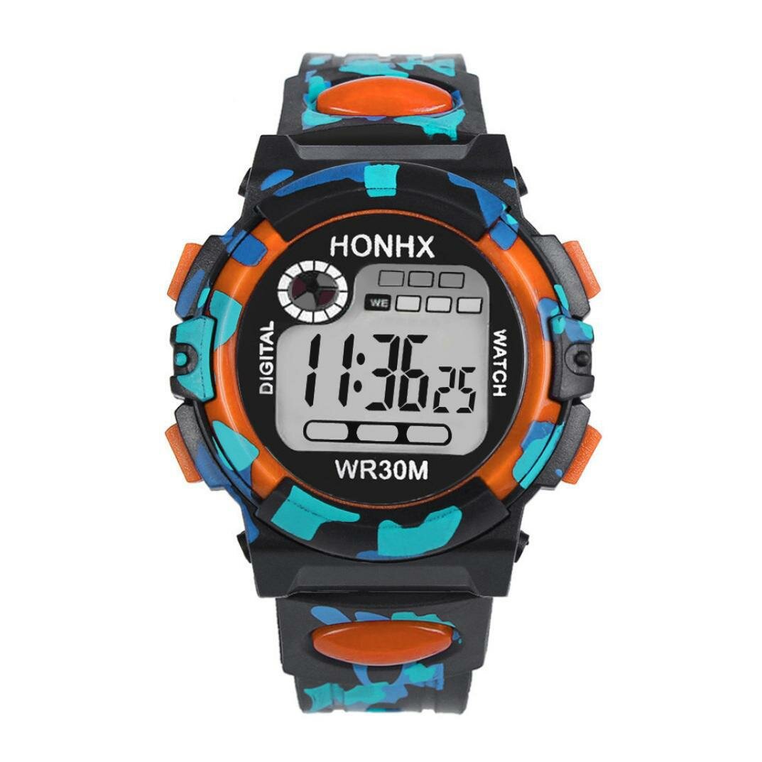 Fashion Men Watch Luminous Date Week Display Multi-function Camouflage Sport Digital Watch