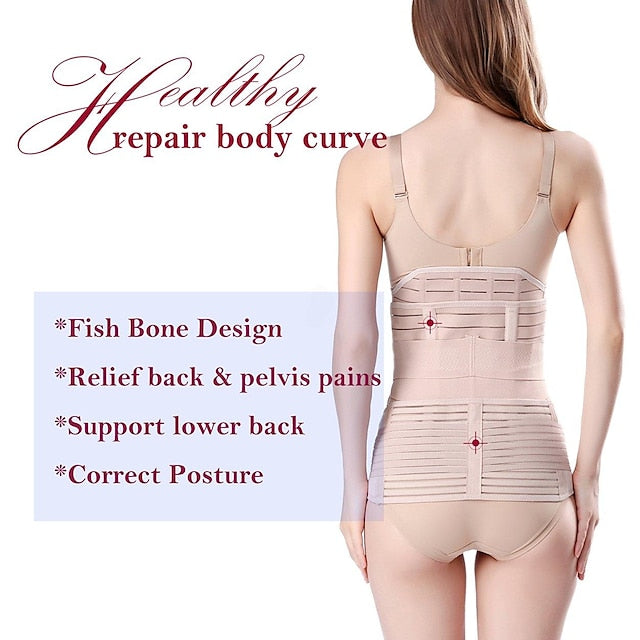 3-in-1 Postpartum Support Belt - Belly, Waist & Pelvis Shapewear Girdle