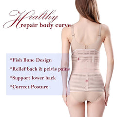 3-in-1 Postpartum Support Belt - Belly, Waist & Pelvis Shapewear Girdle