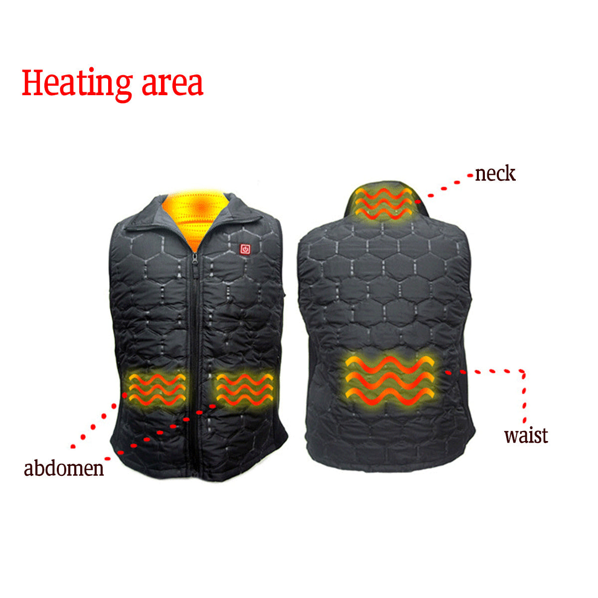 USB Heated Vest for Men & Women - Winter Warmth Ski Jacket