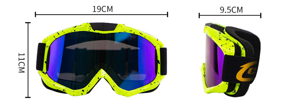 Universal Motorcycle Cycling Skiing Sport Goggles Outdoor Windproof TPU Anti-shock Breathable