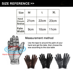 Men's Waterproof Thermal Ski Gloves - Touchscreen, Windproof, Reflective, Outdoor Snowboarding