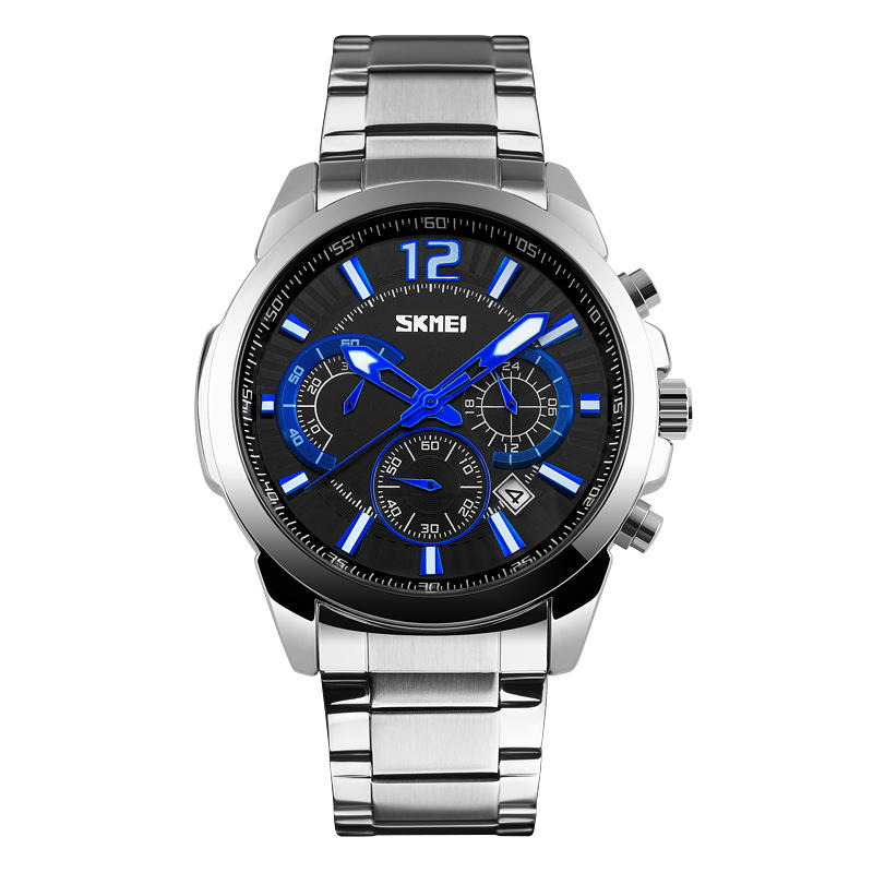 Men's Waterproof Quartz Watch with Date Display - Casual Business Style