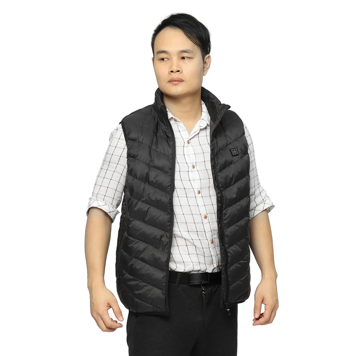 USB Heated Vest Jacket - Electric Thermal Pads for Motorcycle Winter Warmth