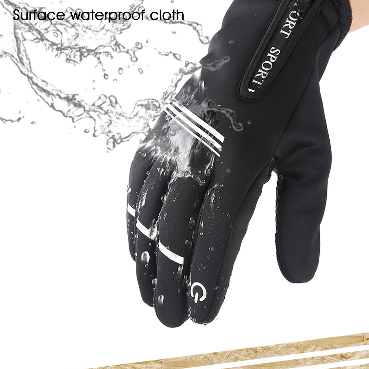 Waterproof Thermal Ski Gloves Touchscreen Anti-slip for Men & Women Snowboarding Motorcycle