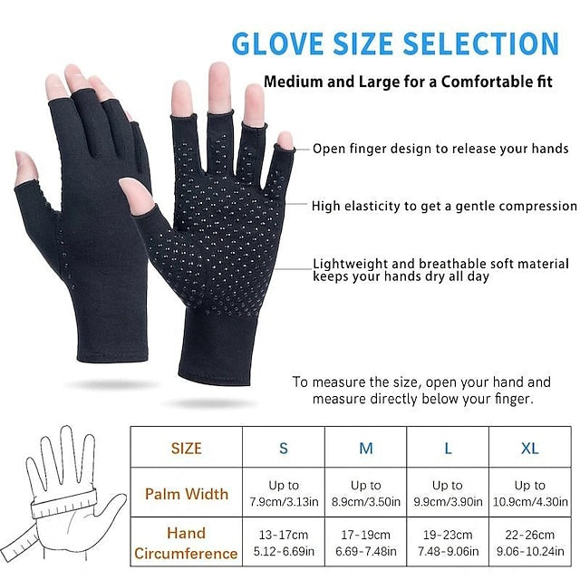 Arthritis Compression Gloves Pain Relief for Rheumatoid Carpal Tunnel Non-Slip for Men & Women