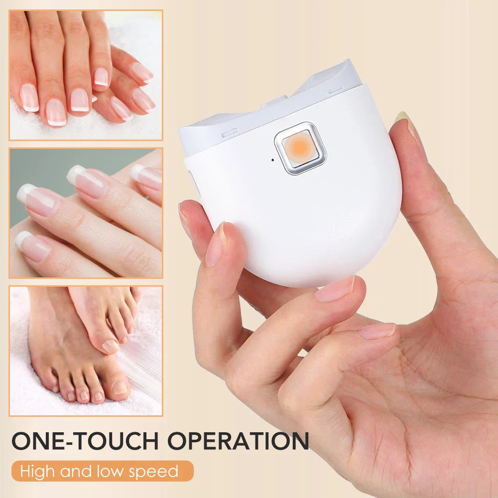 Automatic Electric Nail Clipper with Auxiliary Lighting, Portable Nail Grinder for Adults and Children, Mini Manicure Tool