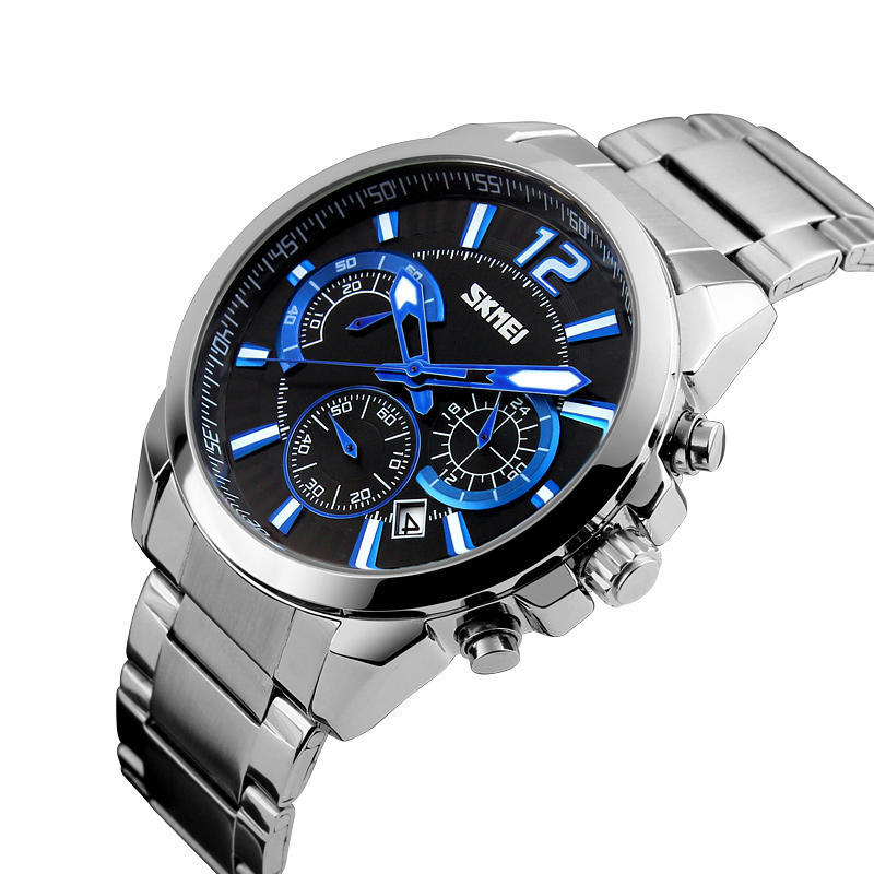 Men's Waterproof Quartz Watch with Date Display - Casual Business Style