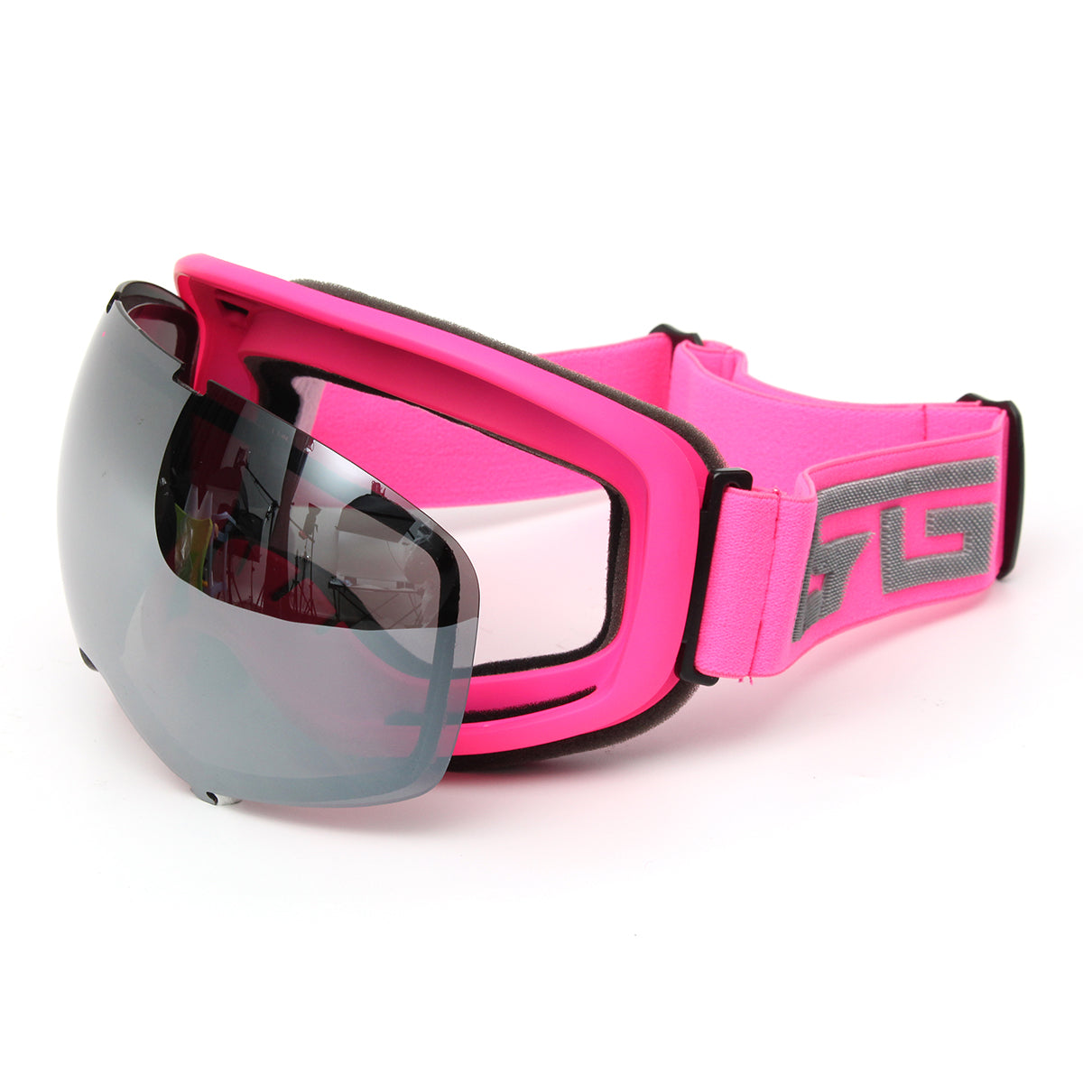 Pink Skiing Goggles Double Lens Anti Fog UV Snowboard Snowmobile Motorcycle Glasses