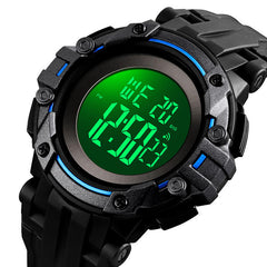 Alarm Chronograph Luminous 5ATM Military Style Sports Men Watch Digital Watch