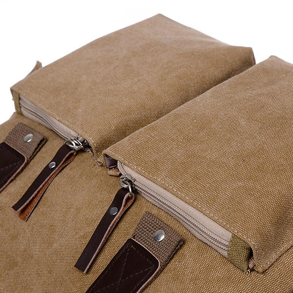 Men's Large Capacity Canvas Crossbody Bag for Outdoor Travel