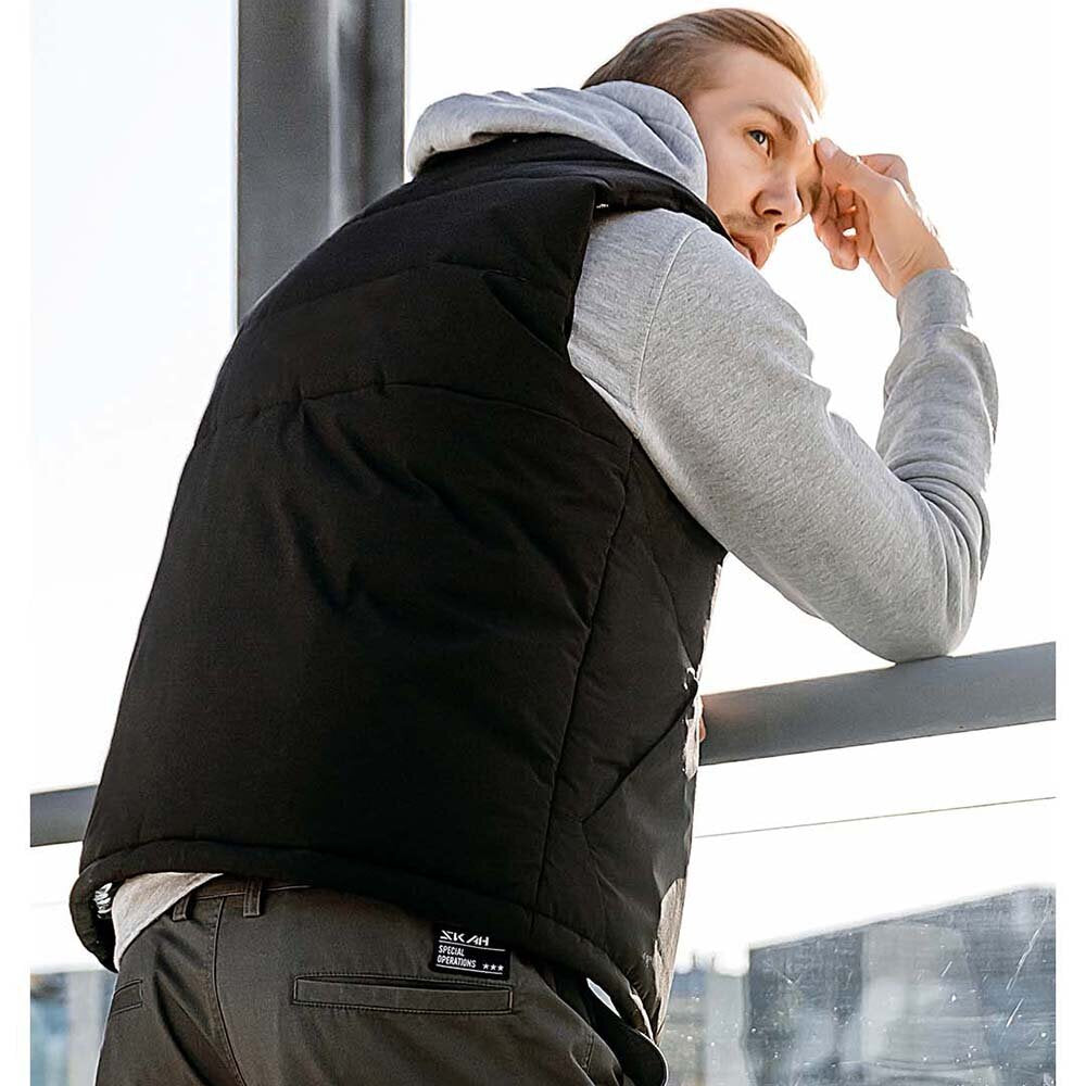 Men's Graphene Heated Vest - USB Smart Thermostatic Winter Jacket with 4 Heating Zones