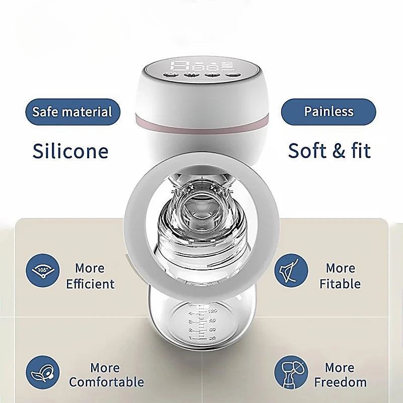 Intelligent Electric Breast Pump - High Suction, Comfortable, Silent, Painless for Postpartum Use