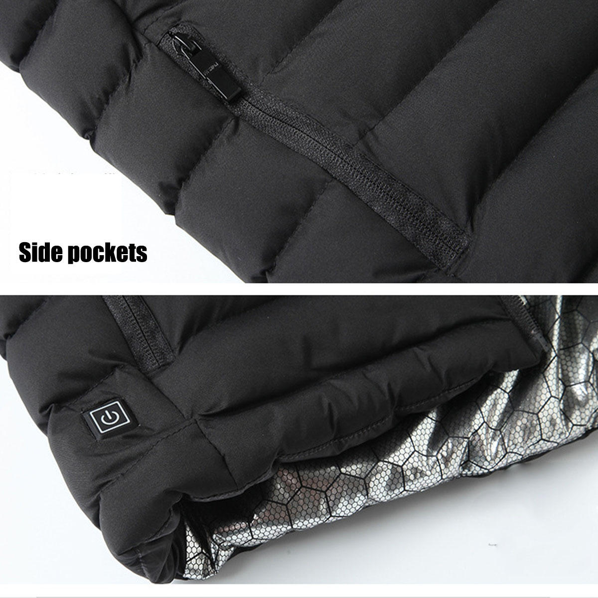 USB Heated Jacket Coat with Adjustable Temperature for Winter