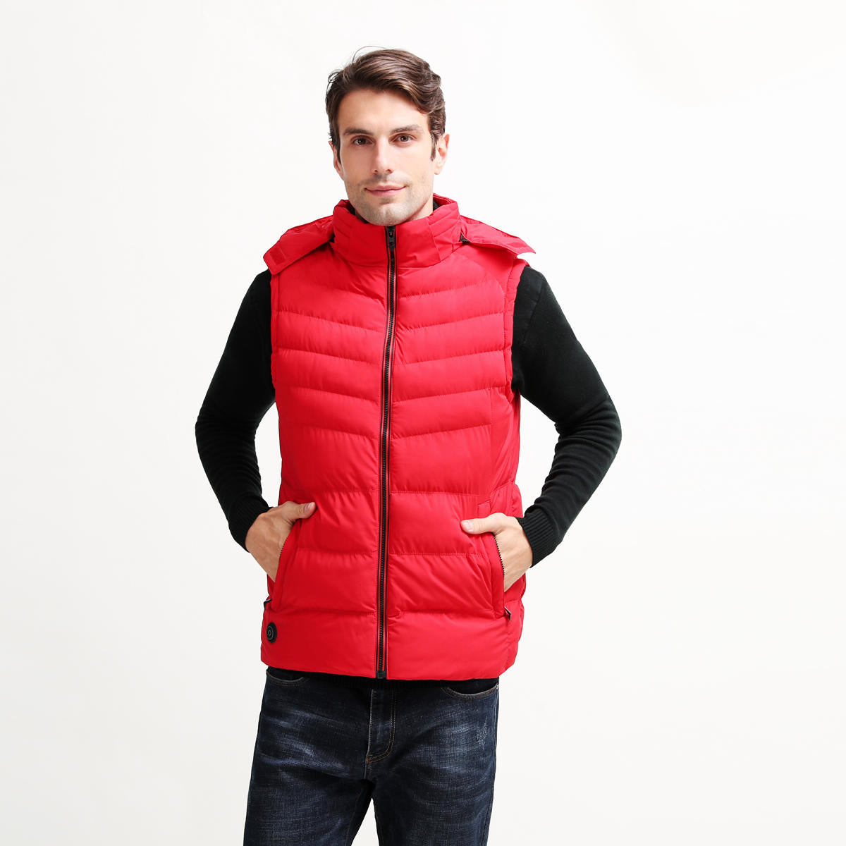 USB Heated Sleeveless Vest with Temperature Control for Winter