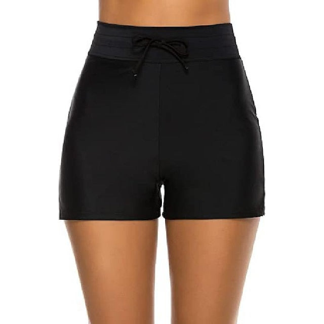 Women's Drawstring Bikini Bottom - Sporty Swimwear for Beach & Summer
