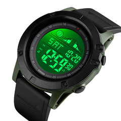 Large Dial Multi-function Chronograph Alarm Outdoor Sports Waterproof Men Watch Digital Watch