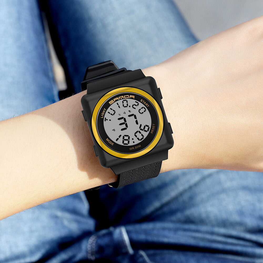 Cool Sport Watch Shockproof Luminous Display Fashion 50m Waterproof Digital Watch