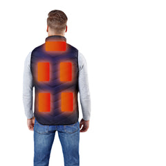 USB Heated Vest with 5 Pads for Men & Women - Winter Warm Jacket