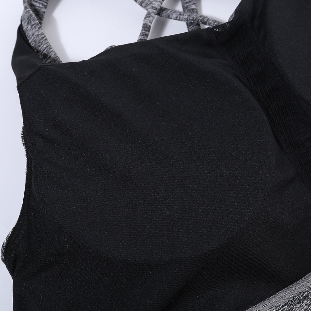 Seamfree Padded Wireless Full Coverage Criss Cross Sports Bra
