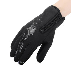 Unisex Touchscreen Ski Gloves: Warm, Windproof, Waterproof Fleece for Winter Sports & Cycling