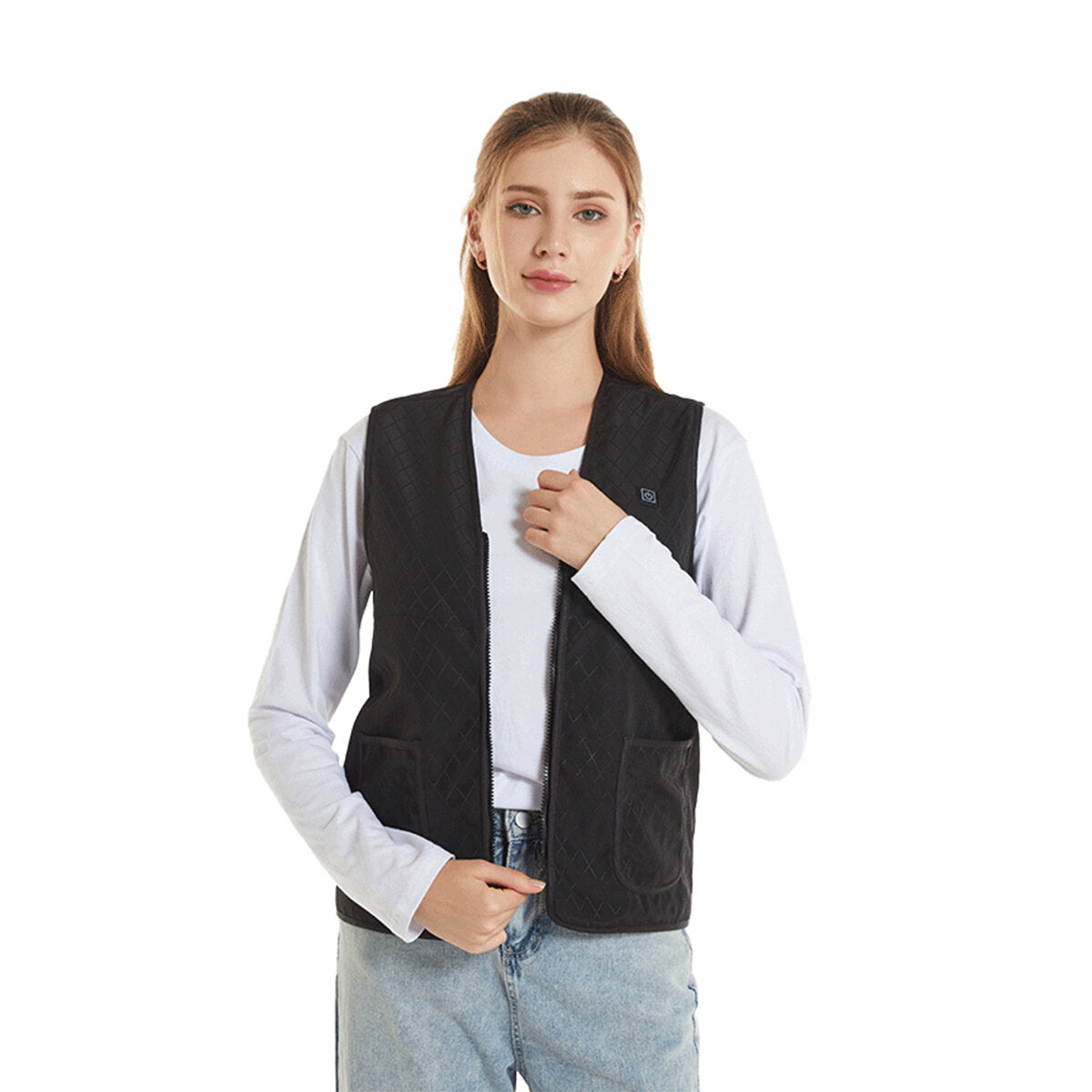 USB Heated Vest Jacket - 5-Heating Pad Electric Winter Warmth