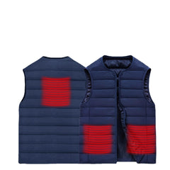 USB Heated Sleeveless Vest - Electric Battery Winter Jacket for Outdoor Warmth