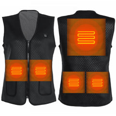 Unisex USB Heated Cotton Vest 5V Infrared Warm Jacket