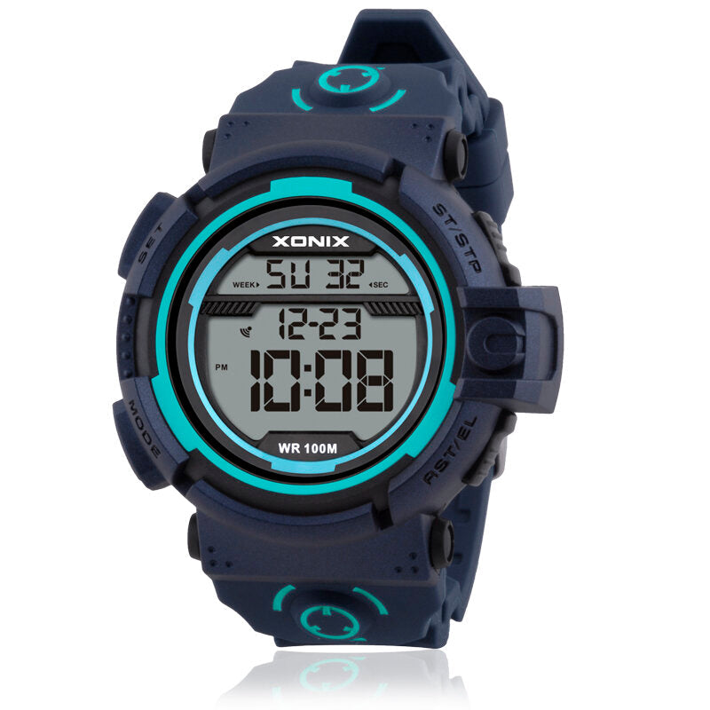 100M Waterproof Luminous Display Countdown Alarm Clock Men Digital Watch