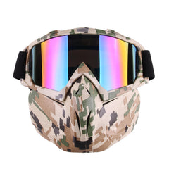 Motorcycle Goggles Motocross Off-road ATV Dirt Bike Eyewear Color Film Glasses