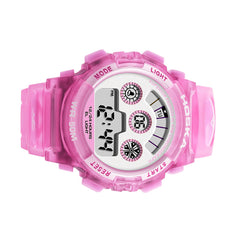 Fresh Pink Blue Color Waterproof Fashion Style Kids Watch Couple Digital Watch