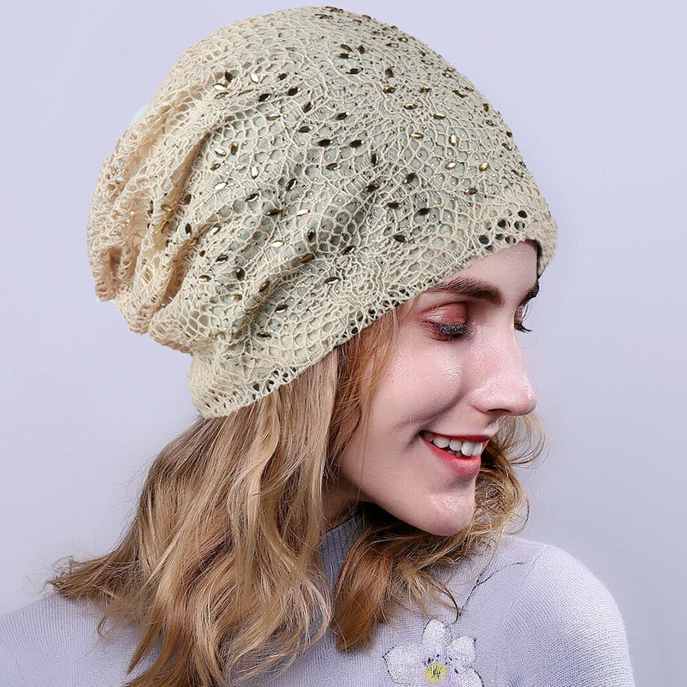 Breathable Knitting Cutout Beanie Hat