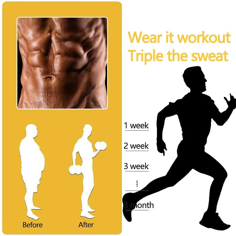 Men's Body Toning Shirt: Posture Corrective, Slimming, Fat Burning Compression Top