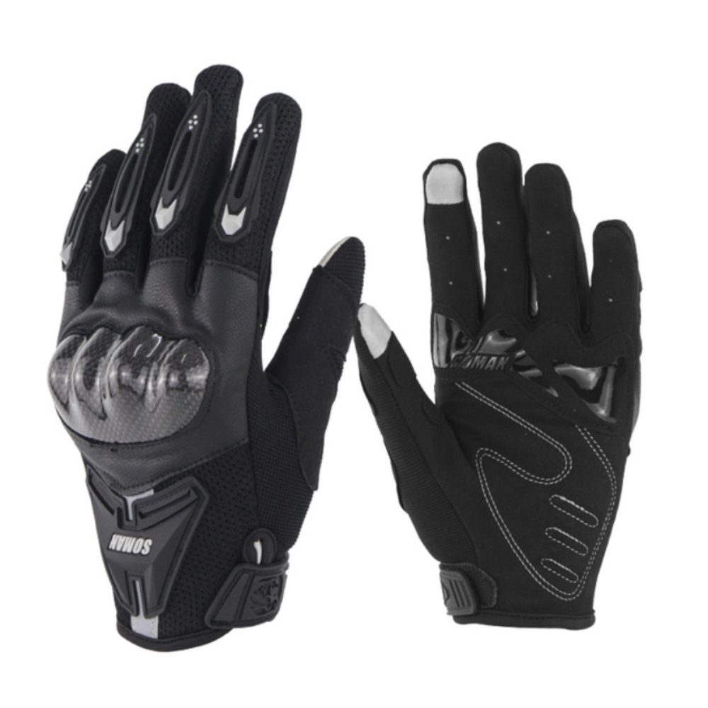 Touchscreen Full Finger Safety Gloves for Motorcycle Riding & Cycling