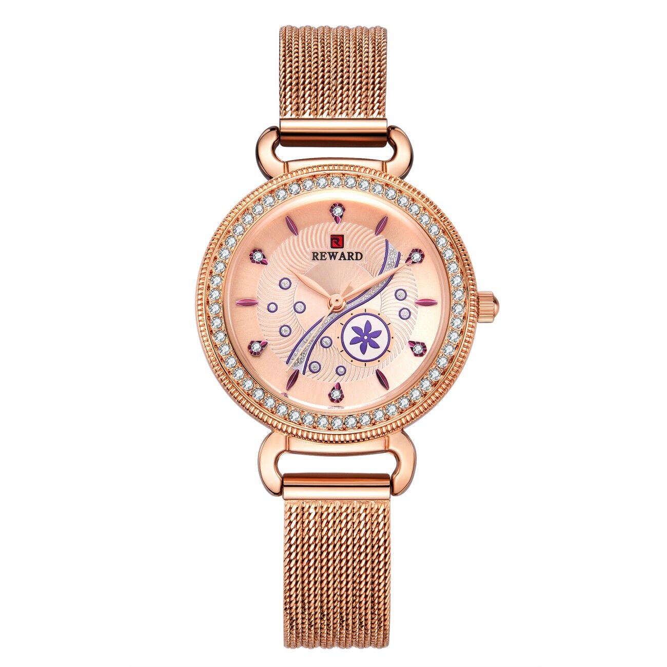 Casual Women Watch Waterproof Light Luxury Stainless Steel Strap Quartz Watch