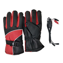 12V Waterproof Electric Heated Gloves Touchscreen Thermal for Motorcycle & Outdoor Sports