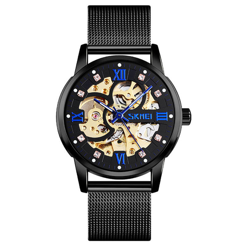 Fashion Automatic Men Watch Waterproof Luminous Display Gear Hollow Art Dial Mechanical Watch