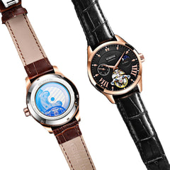 Luminous Display Moon Phase Automatic Mechanical Watch Full Steel Men Watch