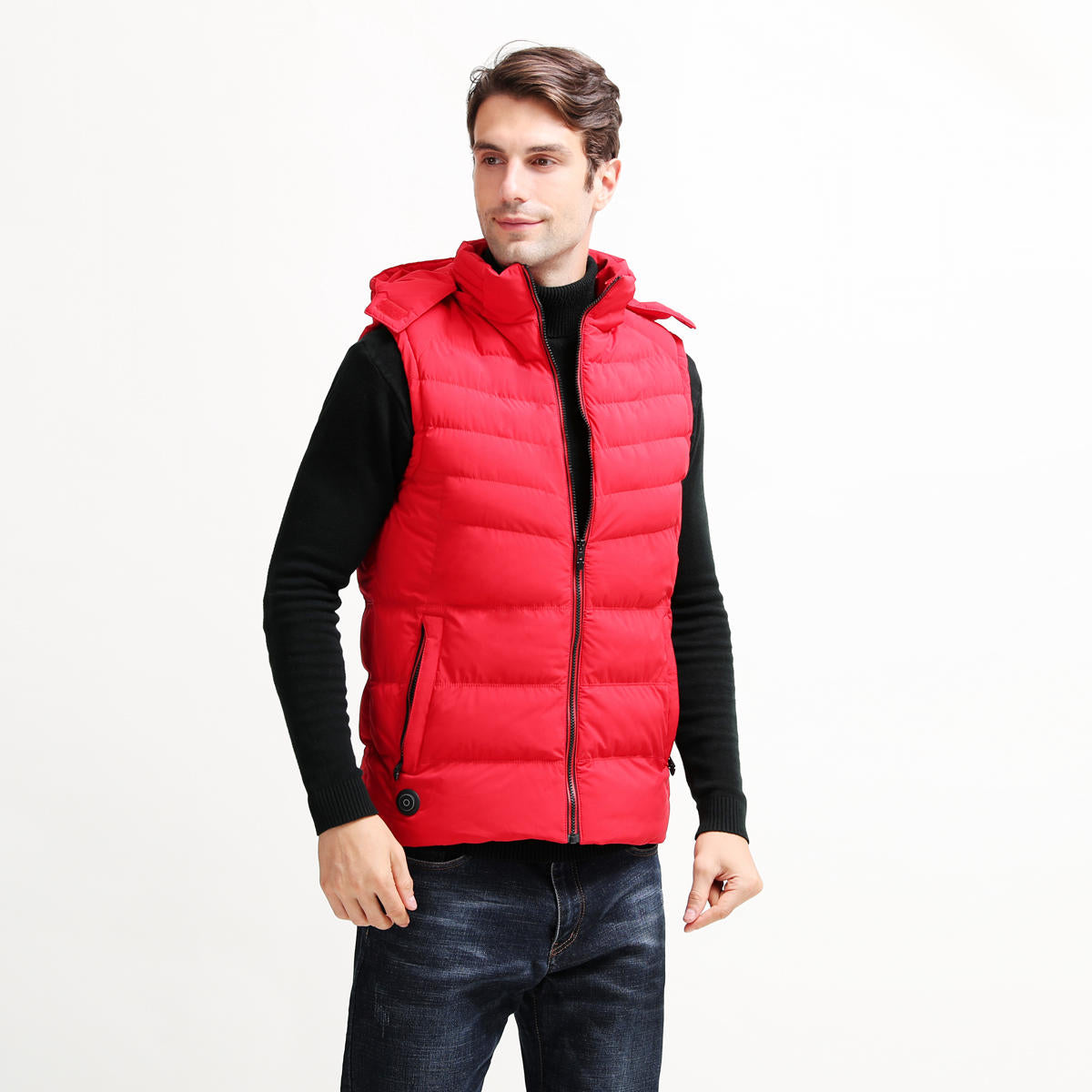 USB Heated Sleeveless Vest with Temperature Control for Winter