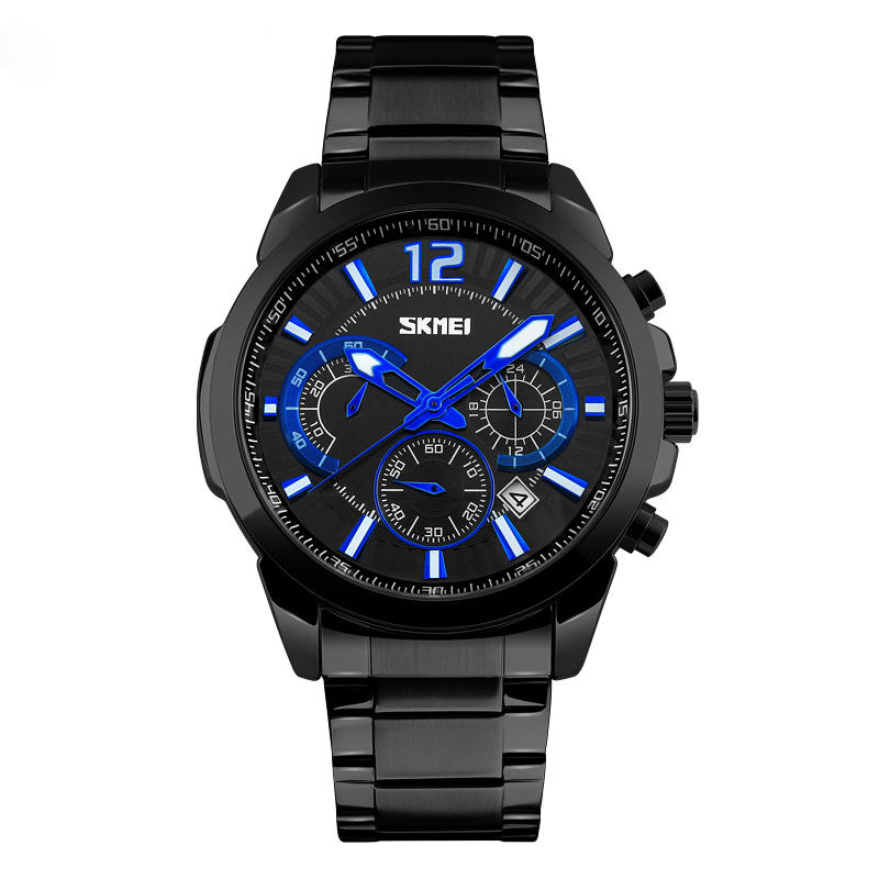 Men's Waterproof Quartz Watch with Date Display - Casual Business Style