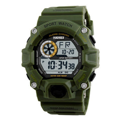 Digital Watch Fashion Multi-funcional Sports Chronograph 50M Waterproof Men Wrist Watch