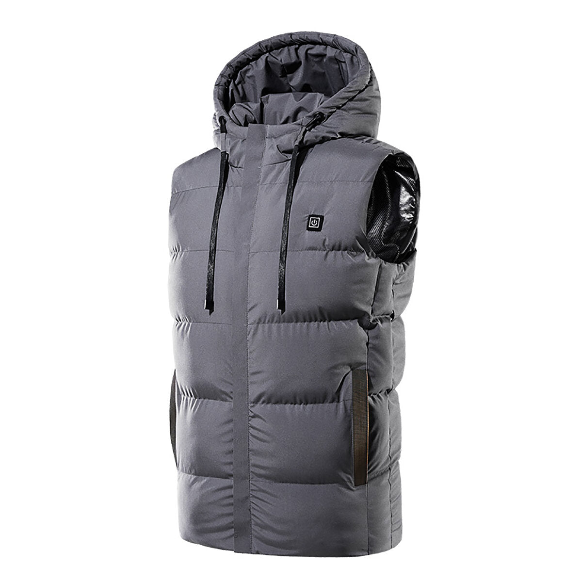 Men USB Heated Winter Jacket with Hood - Electric Warm Coat