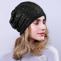 Breathable Knitting Cutout Beanie Hat