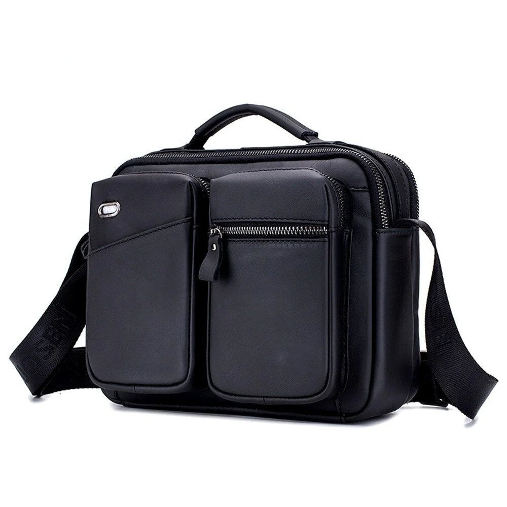Men Genuine Leather Crossbody Bag