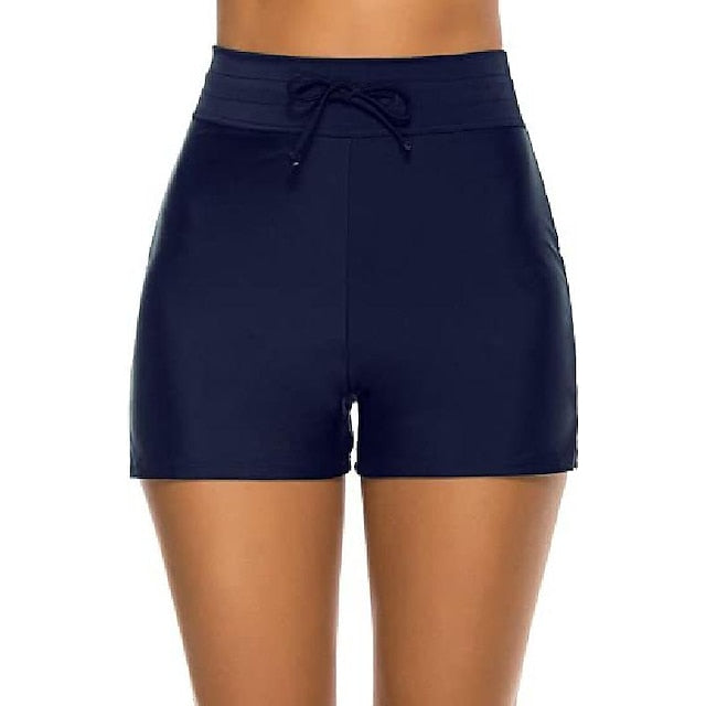 Women's Drawstring Bikini Bottom - Sporty Swimwear for Beach & Summer