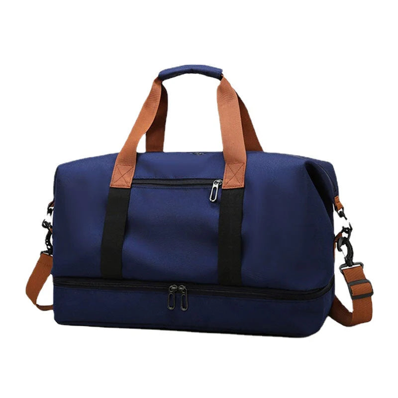 Unisex 32L Waterproof Oxford Crossbody Bag with Multi-Pockets for Summer Travel